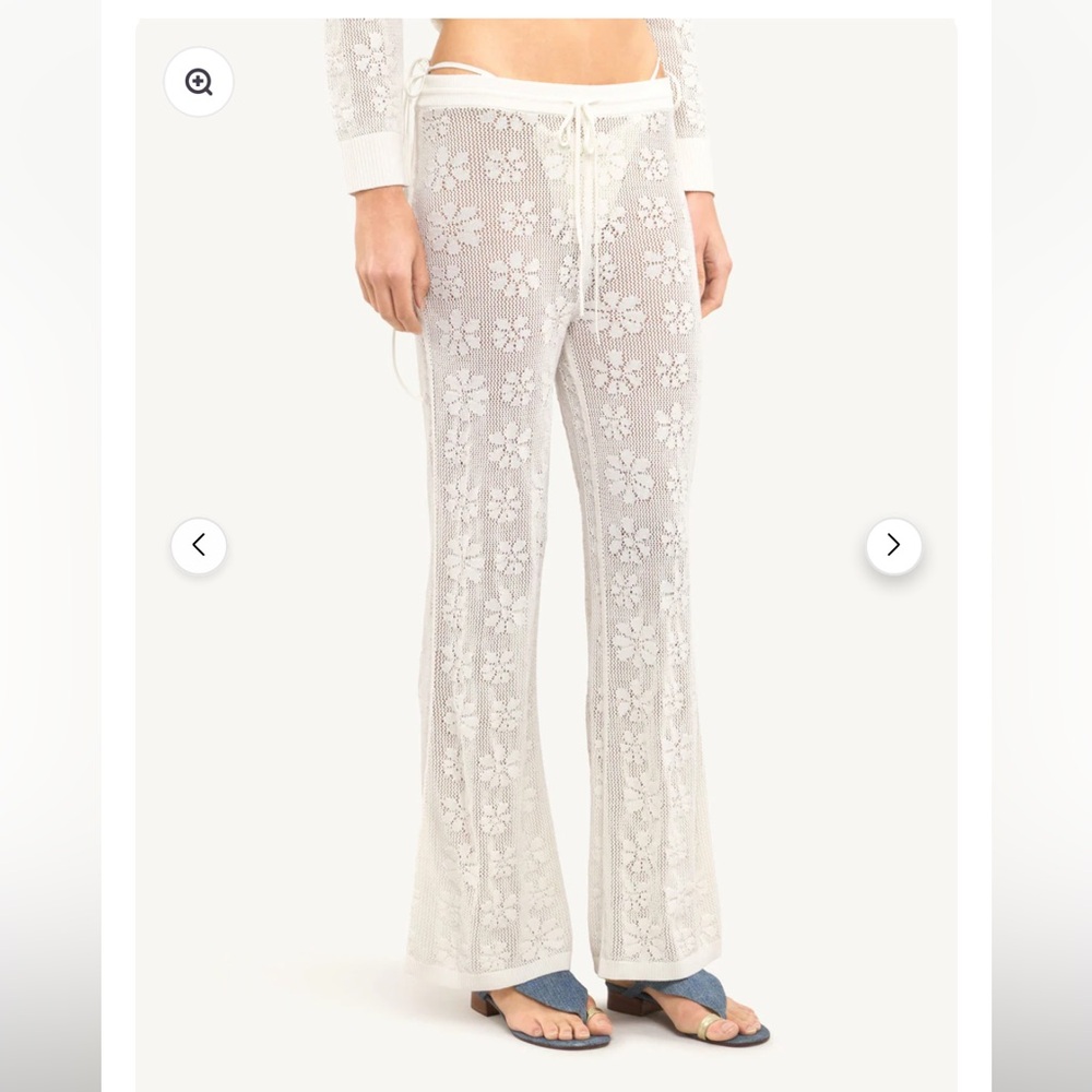 Asta Resort Delilah Crochet Pants in Salt size Small NWT NEW - Picture 2 of 8